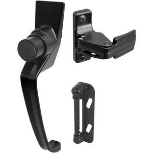 Prime-Line K 5082 Black Push Button Latch with 1-1/2 In. Hole Center (1 Set)