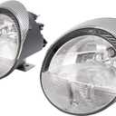 HECASA Pair Headlights Compatible with 2003-2005 Ford Thunderbird Replacement for 5W6Z13008A 5W6Z13008B FO2502208 FO2503208 Headlamps Clear Lens Left and Right