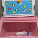 Step2 2-in-1 Toy Box & Art Lid, Kids Toy Storage Bin & Organizer, Easel & Chest in One, Made of Durable Plastic, For Toddlers 2+ Years Old, Pink