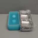 Stainless Steel Snack Containers, 6-Pack Reusable Grab and Go Containers with Lids, Dual Compartment Bento Box for Travel, Camping & Lunch Prep (6PCS-Ocean Blue)