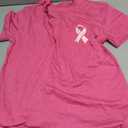 PECHAR in October We Wear Pink Breast Cancer Shirt for Women: Breast Cancer Awareness T-Shirts Pink Ribbons Blouse (Pink, M)