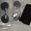 2 Pack Retro Round Clip On Nose glasses Matrix Morpheus Movie rimless sunglasses (Black)