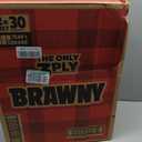 Brawny Tear-A-Square 3-Ply Paper Towels, 12 XL Family Rolls = 30 Regular Rolls, Strong, Absorbent, and Durable with 3 Sheet Sizes (Quarter, Half, Full)