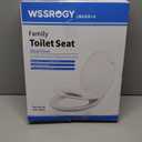 Round Toilet Seat with Built-In Toddler Training Seat