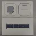 Apple Watch Ultra 3 [GPS + Cellular 49mm] Running & Multisport Smartwatch w/Rugged Titanium Case w/Anchor Blue Ocean Band. Satellite Communications, Advanced Health & Fitness Tracking (One Size)