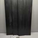 Black Wood Floating Shelves for Wall Rustic Wall Shelf for Bedroom Living Room Set of 4 (17Incn)