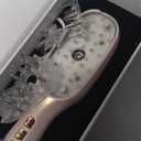 Smedz 5-in-1Scalp Massager Hair Growth Nano Mist Hair Oil Applicator Brush with Cooling Vibration & Hydrating Design, Red & Blue Ambient Light for at-Home SPA Relaxation