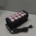 Remington Compact Ceramic Dual Voltage Hot Rollers for Long and Short Hair, Hair Setters, Hair Curlers, 1-1 " Purple/Black, 10 Piece Set