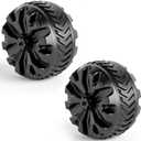 PORTAL Wagon Wheels Replacement 8" Diameter X 3.4" Wide for Utility Wagon Cart, 2 PCS