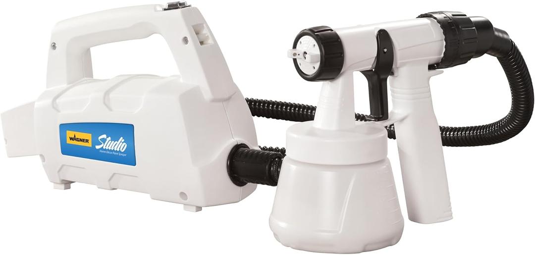 Wagner Spraytech 0529033 Home Dcor HVLP Paint Sprayer, Chalk Paint Spray Gun, Milk Painting Tool, Latex Paint Spray for Home, Control Spray Painting Gun, Finish Sprayer, White, Studio Home Dcor