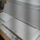 ChooChoo Over The Toilet Storage Cabinet, Farmhouse Bathroom Storage Cabinet with Sliding Door, Over Toilet Storage with Adjustable Shelves, Space-Saving, Antique White