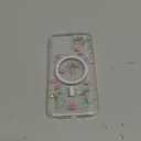 Cute Real Flowers for iPhone 15 Pro Max Case, Compatible with MagSafe,Clear Glitter Magnetic Cover with Pressed Dry Floral Women Girly Phone Case for iPhone 15 Pro Max 6.7" - Sparkly