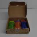 Nuby No-Spill Sippy Cup with Flex Straw - (3-Pack) 10-Ounce Bottles - Sippy Cups for Toddlers 12+ Months - Neutral Color Training Cups for Toddlers (Blue, Green & Yellow)