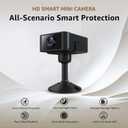 Hidden Camera 4K Mini Spy Camera, WiFi Security Camera with Night Vision, Motion Detection Alerts, Phone App Control, Rechargeable Battery, SD/Cloud Storage for Home, Office, Pet Monitoring, Black