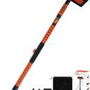 E-SDS 60 Snow Broom Ice Scraper Bendable Snow Remover for Cars with 12.2 Foam Head, Extendable Snow Brush for Car, Truck and SUV (Orange and Black)