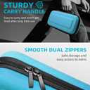 TiMOVO Carrying Case for Nintendo Switch 2 (2025), Large Capacity Protective Hard Shell Portable Travel Case Pouch for Switch 2, with 10 Game Card Slots and Pockets for Console & Accessories, Blue