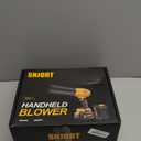 Leaf Blower Cordless with Battery and Charger, 980,000 RPM, Extended Nozzle, Lightweight Handheld Design,Blower for Patio Cleaning,car Blowing Water, Blowing Leaves and Dust (Ginkgo Yellow)