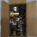 4 Set Brass Garden Hose Repair Connector Kit with Clamps, Fit for 3/4" Garden Hose Fitting,3/4'' Barb x 3/4'' GHT Garden Hose Adapter/Fittings, Water Hose Repair Kit