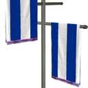 Hestiasko Pool Towel Rack Outdoor, 59" Metal Outdoor Towel Rack for Hot Tub with 3 Adjustable Bars, Patio & Hot Tub Accessories for Adults, Upscale Pool Towel Holder - Gray (Grey)