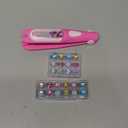 Yoloflix Hair Gem Stamper Kit,Bling Hair Jewels for Girls, Hair Styling Tool with Reusable Shining Diamonds, Christmas Birthday Arts & Crafts Gift for 5-12 Year Old Girl (Pink)