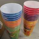 Potchen 24 Set Summer Party Decoration Cups with Silly Straws and Lids, 16oz Pool Beach Reusable Drinking Cups Colorful Plastic Tumblers for Hawaiian Tropical Luau Birthday Party Gifts (Classic Style)