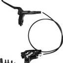 ZTZ 4-Piston Internal Routing Hydraulic Brake Set, Front 850mm and Rear 1600mm Hydraulic Disc Brake for eBike Mountain Bike,Pre-Bled Hydraulic Brake Kit with Mounting Adapter (Only Front)