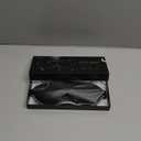 MZOO Luxury Sleep Mask for Back, Side Sleeper, Complete Light Blocking Sleeping Eye Mask Night Blindfold, 3D Zero Pressure & Spacious for Lash Extensions, Breathable Soft Eye Cover Flight Nap Travel (N-black (Silver Edge))