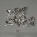 QCAA Steel Window Sash Lock, CTC 2", Satin Nickel, 8 Pack, Made in Taiwan