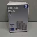 15-Pack Vacuum Bags for Travel with Wireless Rechargeable Pump, Carry-on Size Compression Packing Bags for Luggage & Suitcase, Space Saver for Clothes & Clothing, 15 Combo Travel Size, Fast 3S Vacuum