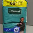 Depend Fresh Protection Adult Diapers, Incontinence Underwear for Men, Disposable, Maximum, Large, Grey, 28 Count
