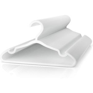 Plastic Kids Hangers - 50 Pack Non-Slip Baby Clothes Hangers for Closet, Toddler & Newborn Clothing Pants, Skirts, Coats (White)