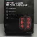 Nekteck Foot Massager with Heat, Shiatsu Heated Electric Kneading Foot Massager Machine for Neuropathy, Plantar Fasciitis, Feet Massage for Pain Relief, Circulation, Valentines Gifts for Man Woman Her (Black)