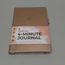 Clever Fox Four-Minute Journal Daily Positivity Journal with Prompts Motivational Affirmation, Mental Health & Habit Tracker (Rose Gold) (A5 (5.8" x 8.3")