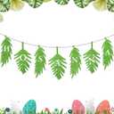Lumina Garden Palm Sunday Decorations Hosanna Banner Easter Religious Crafts Make Your Own Hosanna 8.2 ft Felt Palm Leaves Garland for Church Sukkot Wall Window Christian Party Supplies
