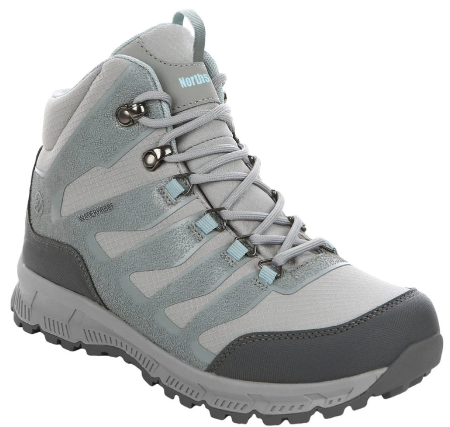 Northside Womens Hargrove Mid Waterproof Hiking Boots - Waterproof Sealed Membrane with Lightweight Compression Moulded EVA Midsole - Speed Lacing System Rubber Traction Outsole 9