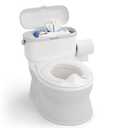 CheerTry 2-in-1 Toddler Potty Training Toilet - with Detachable Training Seat, Realistic Flushing Sound for Boys & Girls Ages 1-3 with Wipes Storage, Toilet Paper Holder