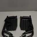 Wheelchair Swing Away footrests,Economy Footrest for Standard Wheelchairs and Transport Chair, Composite Footplates and Heel Loops,Universal Swing-Away Footrests, Same Function as T93.(1 Pr, Black)