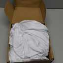 Wokceer Wedding Arch Backdrop Cover 7.2FT, 6FT Spandex Fitted White Arch Covers 2 Set Round Top Chiara Arches Backdrop Cover for Birthday Party Ceremony Banquet Decoration