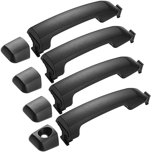 Lcyolada 2 Pcs Exterior Door Handles for 2007-2019 Toyota Tundra CrewMax Cab Pickup & 2008-2016 Toyota Sequoia SUV, Replaces 69210-0C030-C0, 69217-0C060-C0, 69217-0C050-C0
