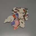 36 Pcs Memorial Day Tree Decorations 4th of July Ornaments Patriotic Tree Ornaments Red White Blue Army Flag Hanging Decorations for 250th Anniversary Holiday Party(Classic Style)