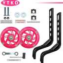 Training Wheels for Bicycle,Flash Mute Wheel Compatible for Bikes of 12-20 Inch 1 Pair