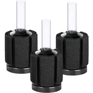 AQUANEAT 3 Pack Aquarium Bio Sponge Filter Breeding Fry Betta Shrimp Nano Fish Tank (Small up to 10Gal)