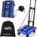 Folding Hand Truck Lightweight Hand Truck Dolly Foldable,Luggage cart with 4 Rotate Wheels, Utility Cart with Adjustable Handle,Collapsible Dolly for Moving