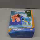 EagleStone 2 Pack Bubble Gun Machine for Kids, Automatic Light Up Bubble Blower with 4 Bottles 10 Bags Refill Solution, Bubble Guns Blaster for Toddlers, Outdoor Toys Gifts, Wedding Easter Party Favor (Pink)