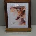 8x10 Picture Frame with 6x8 Mat Rustic Brown, Display 6x8 with Mat or 8x10 Without Mat, Wood 8 by 10 Photo Frame, 8 x 10 Frame for Wall Hanging and Tabletop Display, Rustic Brown