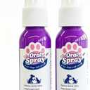 2pcs Pet Oral Care Spray for Dogs & Cats, No Brushing Dog Dental Spray, Oral Care Spray for Dogs Teeth Cleaning, Dog Breath Freshener to Reduce Plaque Tartar & Bad Breath, Oral Spray for Pet Oral Care