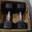 CAP Barbell Coated Dumbbell Weight | Multiple Options Pairs & Sets (50 lb - Set (25 lb x 2))