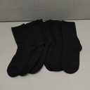 Amazon Essentials womens Cotton Crew Socks, M, Pack 6, Black