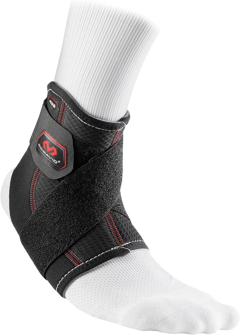 McDavid Ankle Support with Strap, Black XL