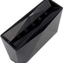 Acrylic 6-Hole Eyelash Tweezers Holder Organizer | Acrylic Material | Double-Layer Design | Suitable for Eyelash Extensions & Beauty Salons | Black, White, - Black